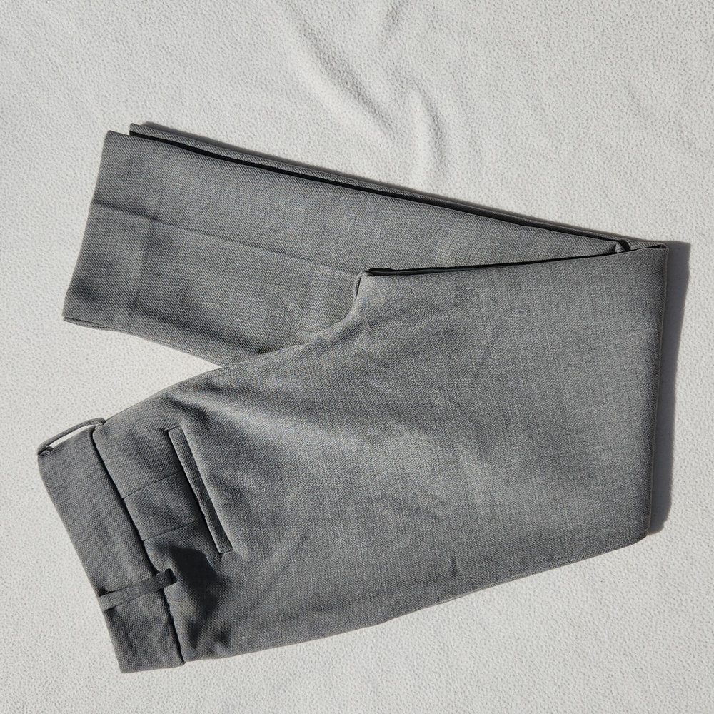 Talbots Hampshire Ankle Pants Dark Mist Heather Grey Size 0P Petite